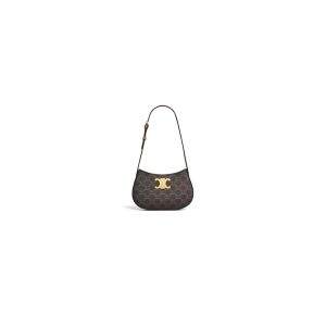 CELINE MEDIUM TILLY BAG in Triomphe canvas and calfskin