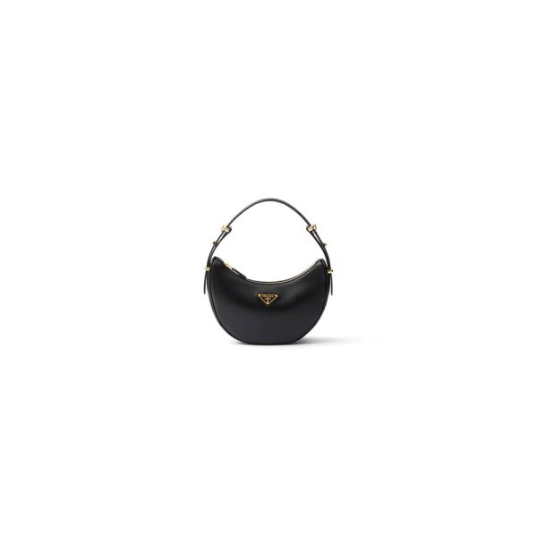 Prada Arqué small leather shoulder bag(HIGH-END GRADE)