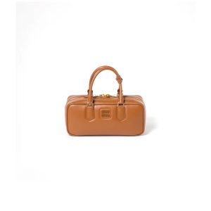 MIUMIU Large Arcadie Leather Bag(HIGH-END GRADE)