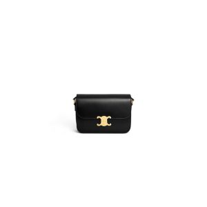CELINE CLASSIQUE TRIOMPHE BAG IN SHINY CALFSKIN(HIGH-END GRADE)