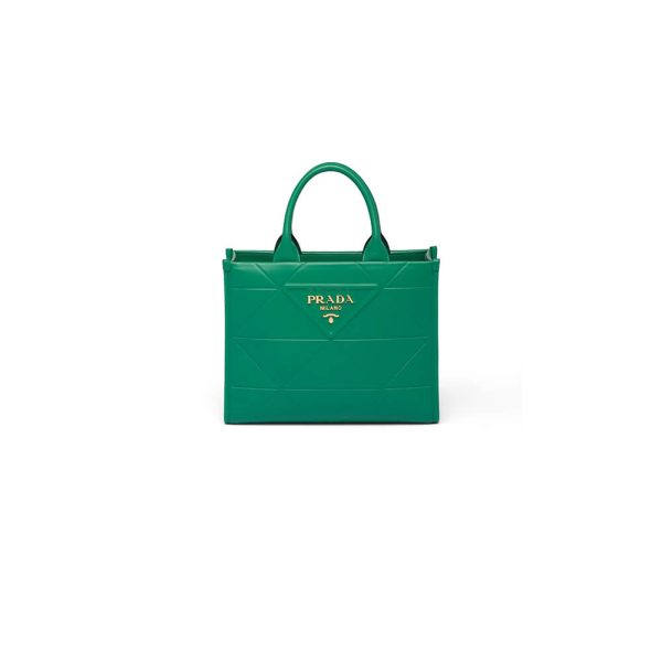 Small leather Prada Symbole bag with topstitching