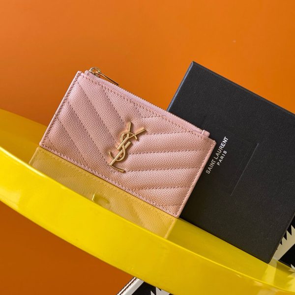 YSL CASSANDRE MATELASSÉ FRAGMENTS ZIPPED CARD CASE(HIGH-END GRADE) - Image 24