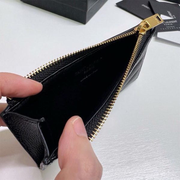 YSL CASSANDRE MATELASSÉ FRAGMENTS ZIPPED CARD CASE(HIGH-END GRADE) - Image 12