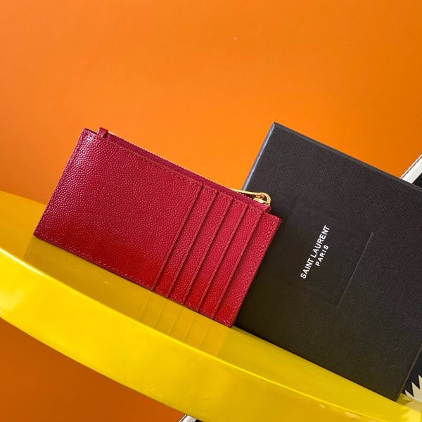 YSL CASSANDRE MATELASSÉ FRAGMENTS ZIPPED CARD CASE(HIGH-END GRADE) - Image 15