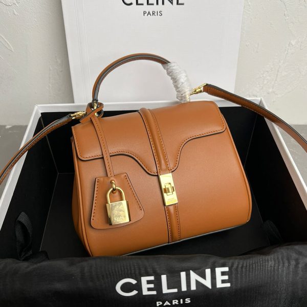 Celine MINI 16 IN SATINATED CALFSKIN(high-end grade) - Image 2