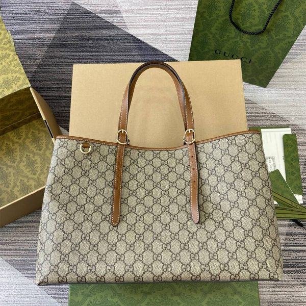 GG Emblem large tote bag - Image 2