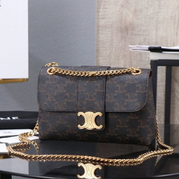 CELINE TEEN CELINE VICTOIRE BAG in Triomphe Canvas - Image 2