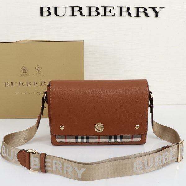 Burberry Vintage Check and Leather Note Crossbody Bag - Image 2