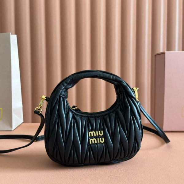 Mini Wander matelasse nappa leather hobo bag(high-end grade) - Image 2