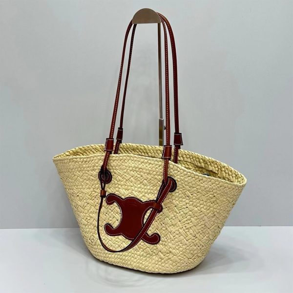 CELINE CLASSIC RAFFIA AND CALFSKIN - Image 2