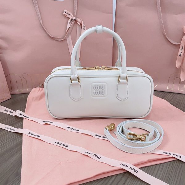 MIUMIU Large Arcadie Leather Bag(HIGH-END GRADE) - Image 2