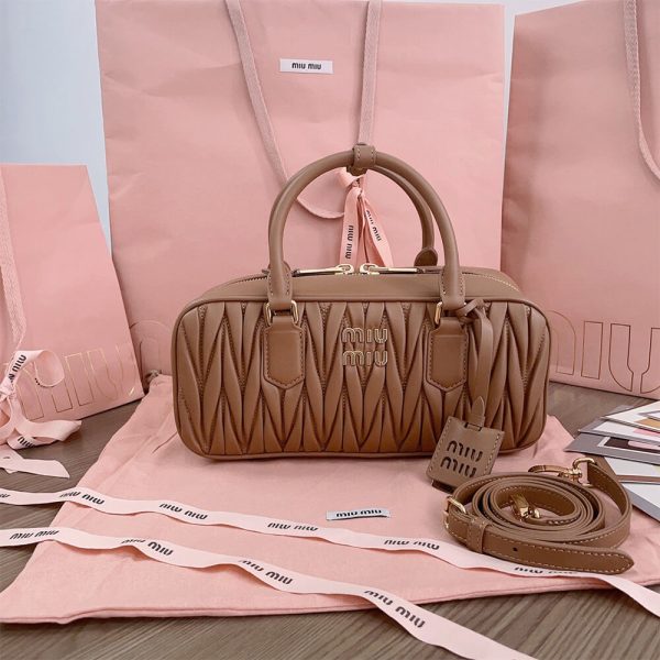 MIUMIU Large Arcadie matelasse nappa Bag(HIGH-END GRADE) - Image 2