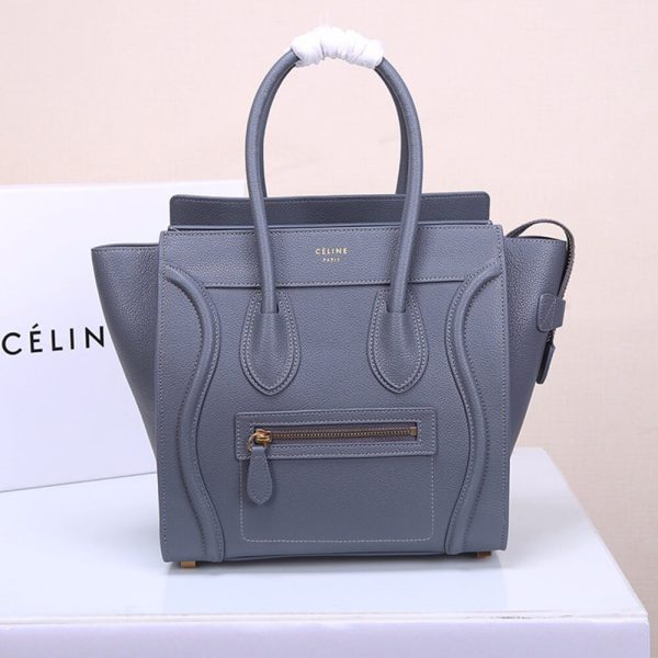 CELINE MICRO LUGGAGE HANDBAG IN CALFSKIN - Image 2
