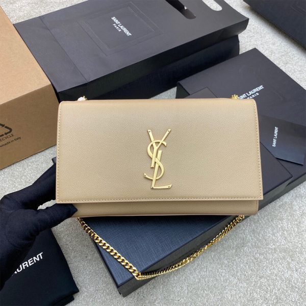 YSL kate medium in grain de poudre embossed leather - Image 2