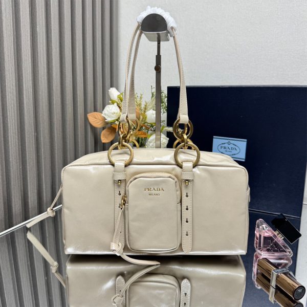 Prada Dangle medium leather top-handle bag(HIGH-END GRADE) - Image 2