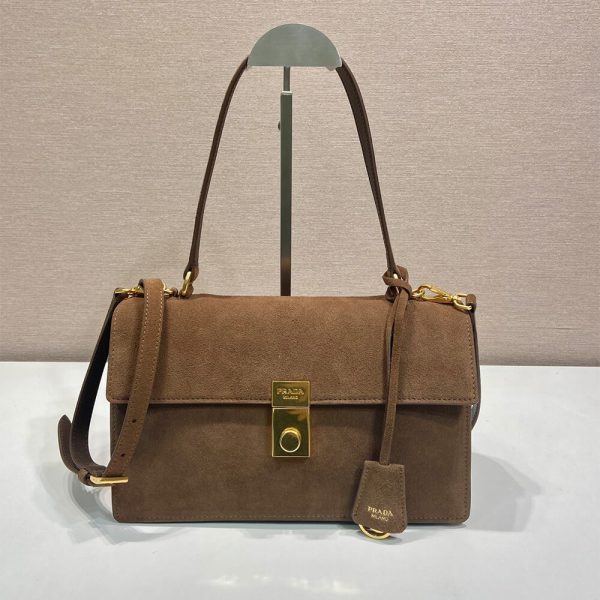 Prada Soft Sound medium suede shoulder bag(high-end grade) - Image 2