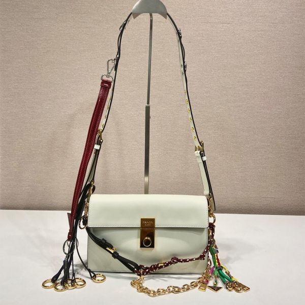 Prada Soft Sound small leather shoulder bag with charms(high-end grade) - Image 2