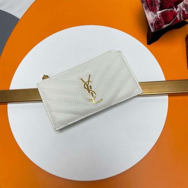YSL CASSANDRE MATELASSÉ FRAGMENTS ZIPPED CARD CASE(HIGH-END GRADE) - Image 2