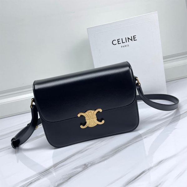 CELINE CLASSIQUE TRIOMPHE BAG IN SHINY CALFSKIN(high-end grade) - Image 2