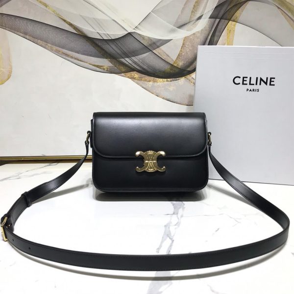 CELINE CLASSIQUE TRIOMPHE BAG IN SHINY CALFSKIN(HIGH-END GRADE) - Image 2