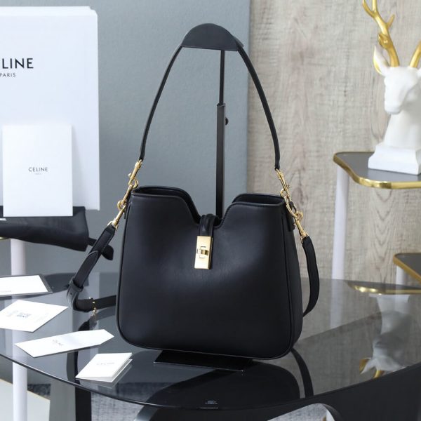 CELINE SMALL CAMILLE 16 SOFT BAG IN SMOOTH CALFSKIN(HIGH-END GRADE) - Image 2