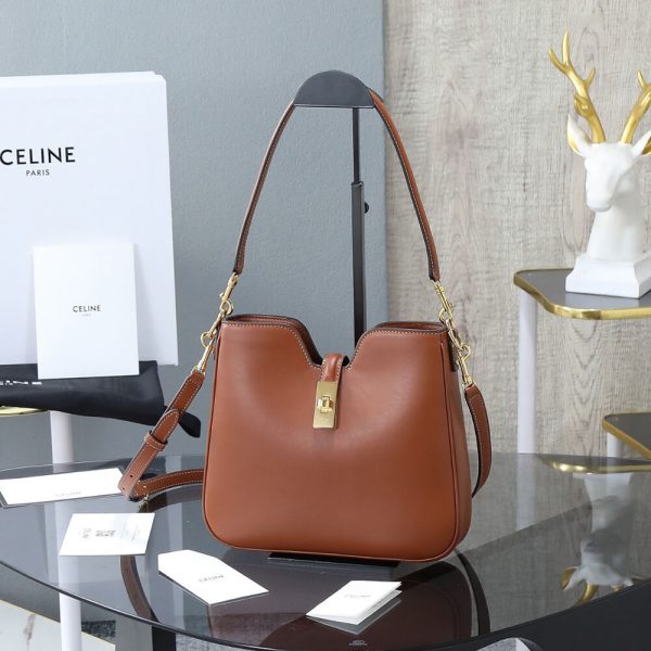 CELINE SMALL CAMILLE 16 SOFT BAG IN SMOOTH CALFSKIN(HIGH-END GRADE) - Image 2