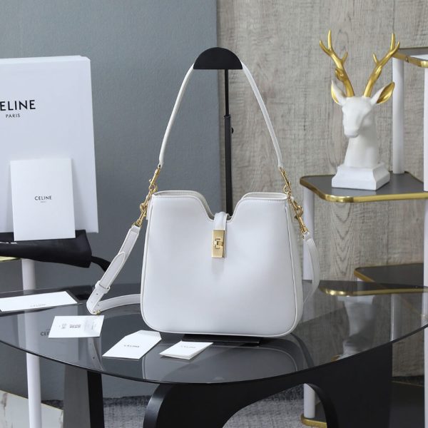 CELINE SMALL CAMILLE 16 SOFT BAG IN SMOOTH CALFSKIN(HIGH-END GRADE) - Image 2