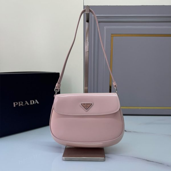 Small Prada Cleo brushed leather shoulder bag with flap - Image 2