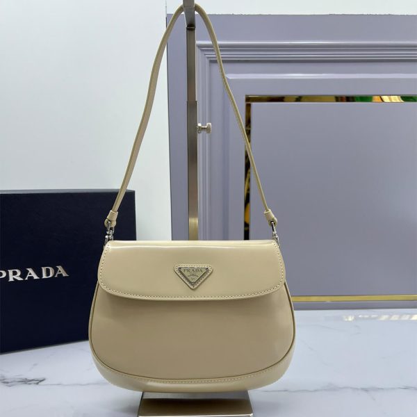 Small Prada Cleo brushed leather shoulder bag with flap - Image 2