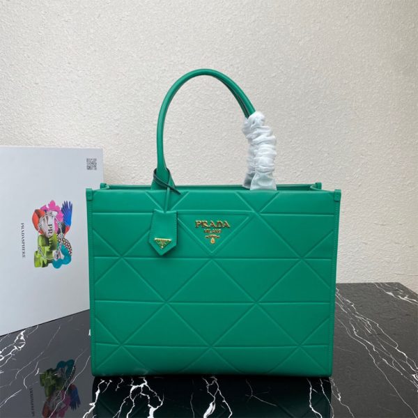 Small leather Prada Symbole bag with topstitching - Image 2