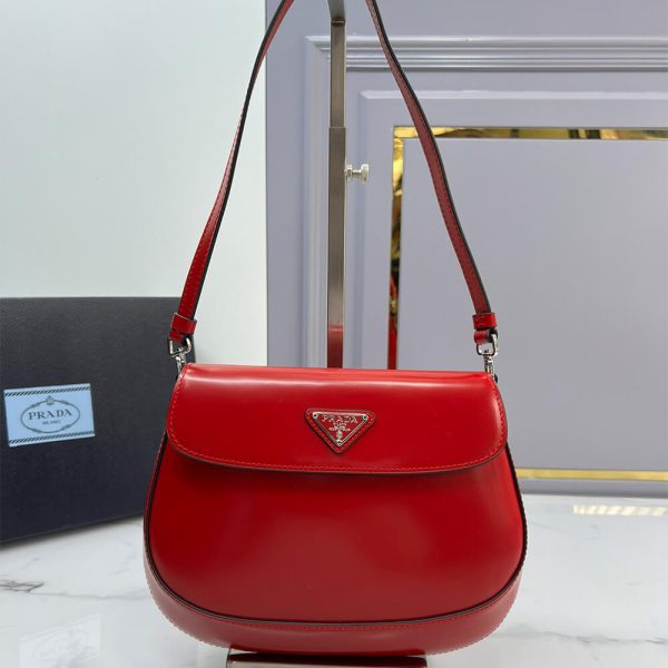 Small Prada Cleo brushed leather shoulder bag with flap - Image 2