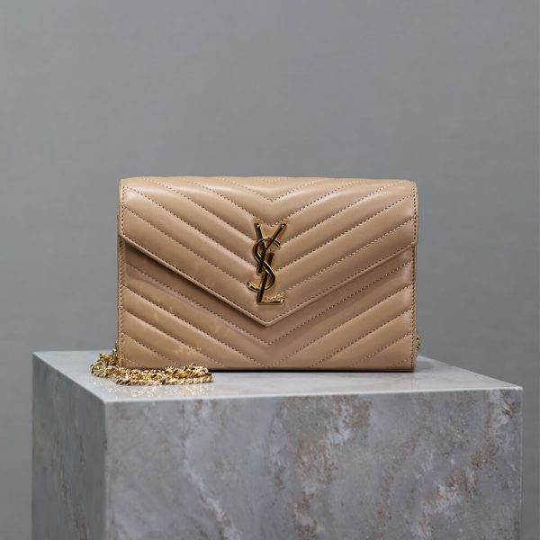 YSL cassandre chain wallet in lambskin - Image 2