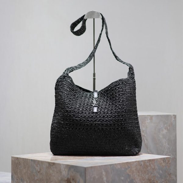 SAINT LAURENT le 5 a 7 medium tote in raffia(HIGH-END GRADE) - Image 2
