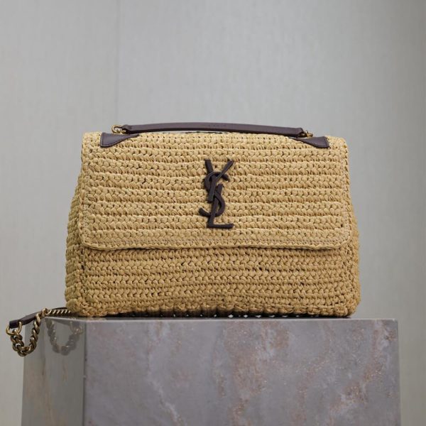 SAINT LAURENT NIKI CHAIN MEDIUM IN RAFFIA(HIGH-END GRADE) - Image 2