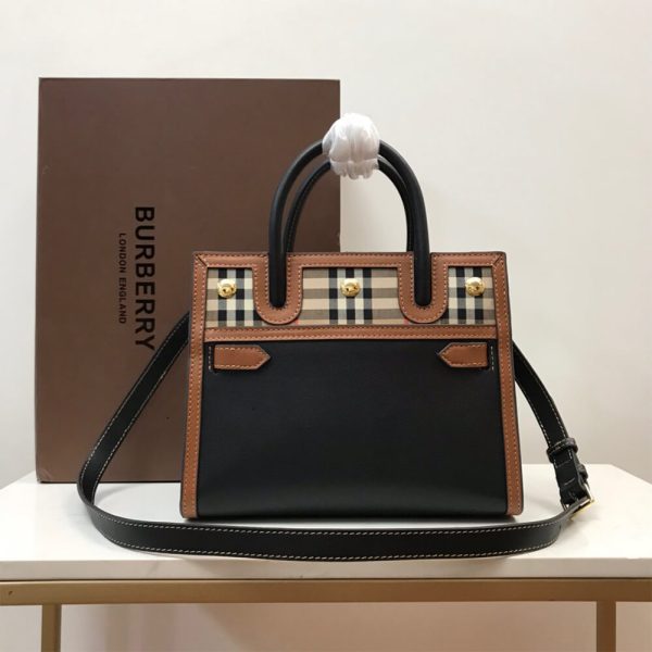 Mini Vintage Check Two Handle Title Bag - Image 2