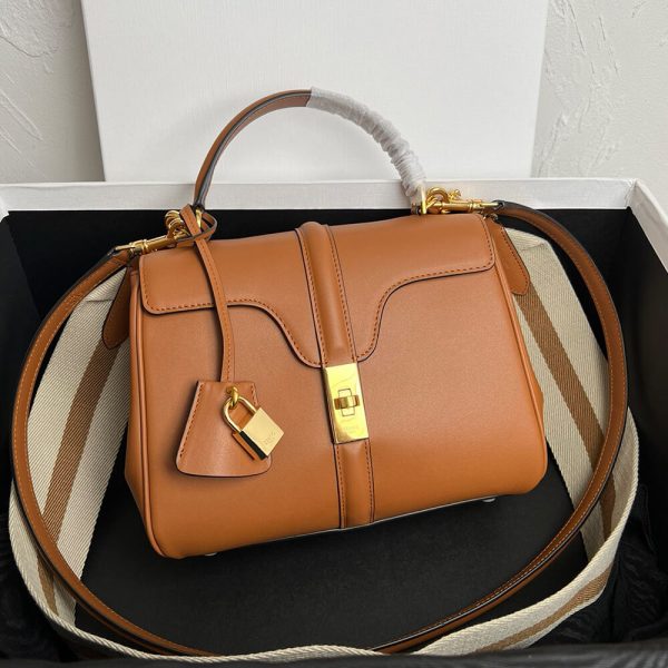Celine SMALL 16 BAG IN SATINATED CALFSKIN(high-end grade) - Image 2