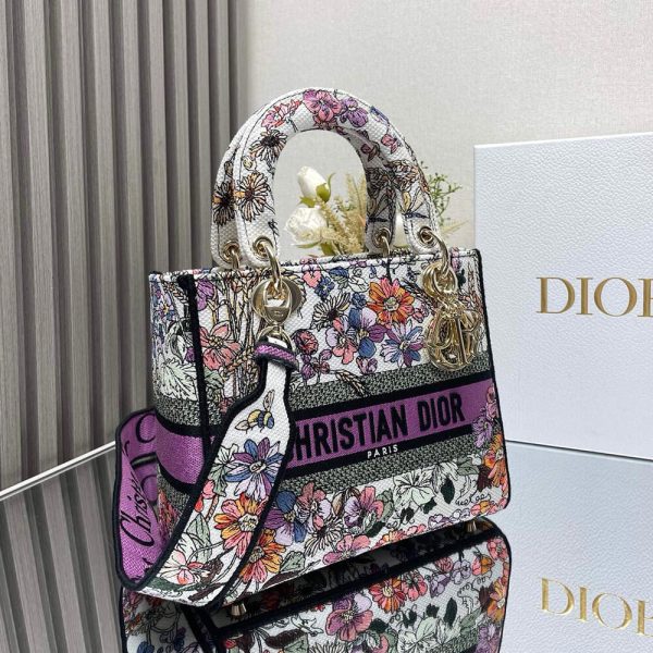 Medium Dioriviera Lady D-Lite Bag - Image 3