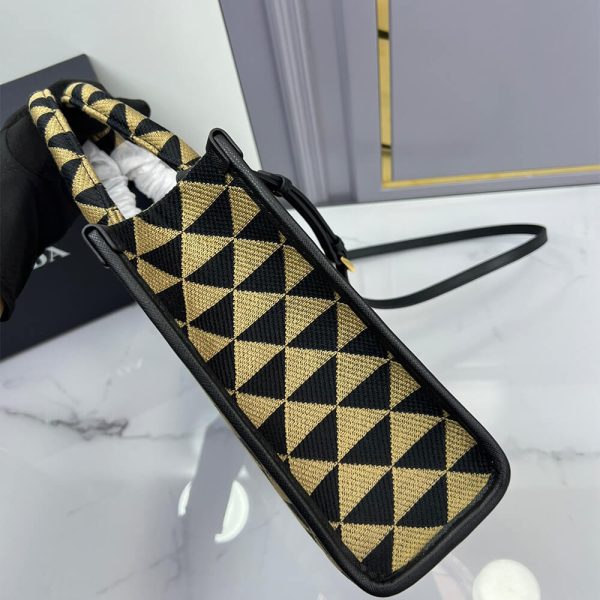 Small Prada Symbole jacquard fabric handbag - Image 3
