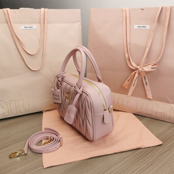 Matelasse nappa leather top-handle bag - Image 3