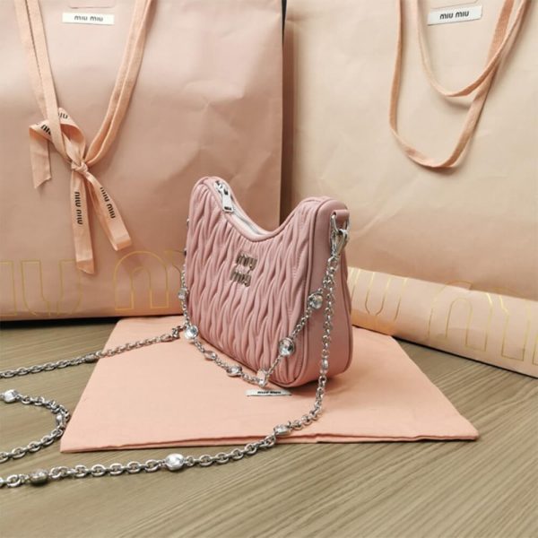 Matelasse nappa leather shoulder bag - Image 3