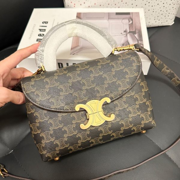CELINE TEEN NINO BAG IN TRIOMPHE CANVAS - Image 3