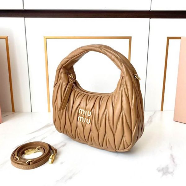Small Wander matelasse nappa leather hobo bag(HIGH-END GRADE) - Image 3