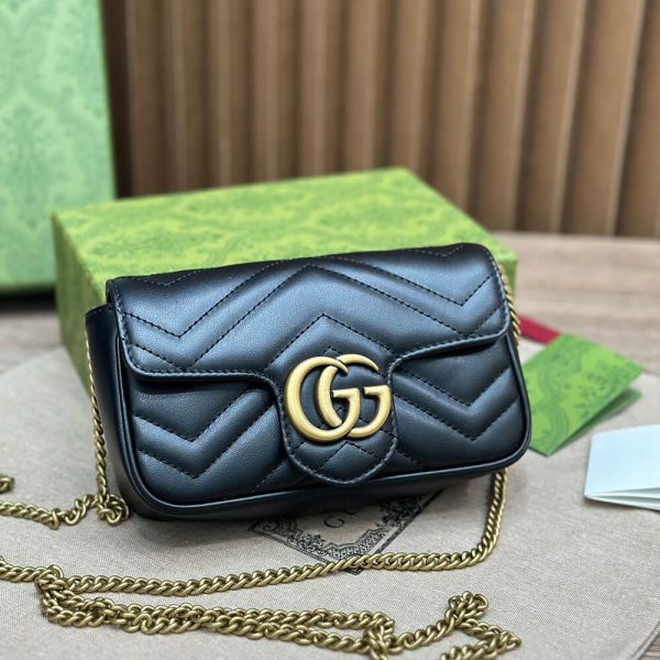GG Marmont matelasse leather super mini bag(high-end Grade) - Image 3