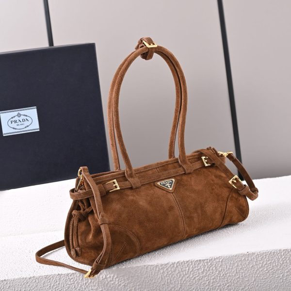 Prada Medium suede handbag(high-end grade) - Image 3