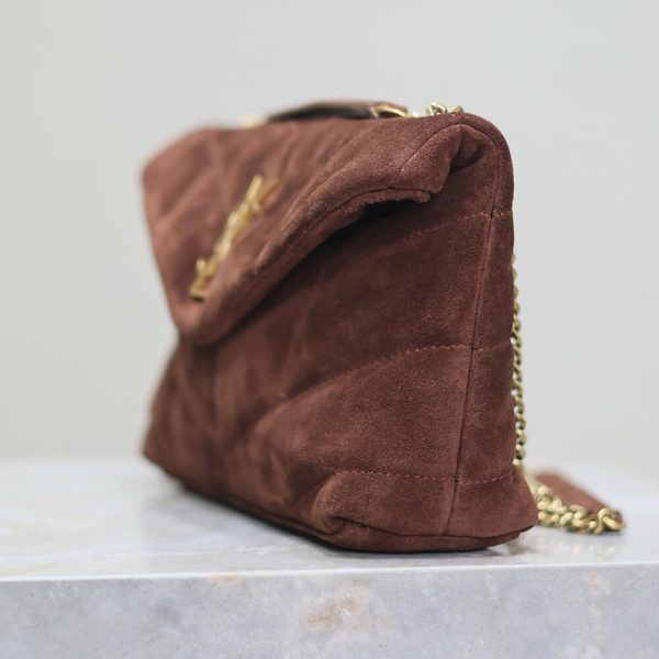 YSL Toy Puffer in suede - Image 3