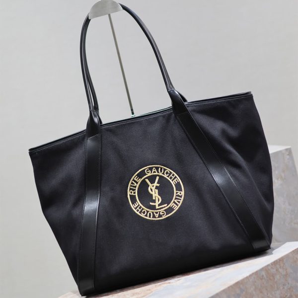 YSL rive gauche tote bag in canvas - Image 3