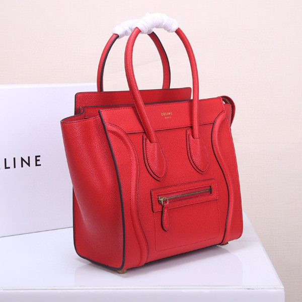 CELINE MICRO LUGGAGE HANDBAG IN CALFSKIN - Image 3