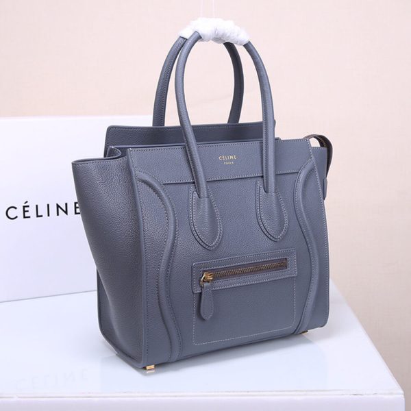 CELINE MICRO LUGGAGE HANDBAG IN CALFSKIN - Image 3