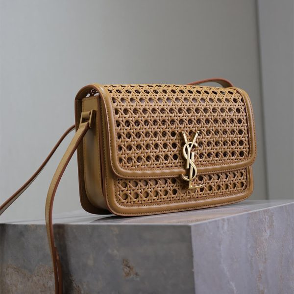 YSL SOLFERINO MEDIUM SATCHEL WOVEN(HIGH-END GRADE) - Image 3