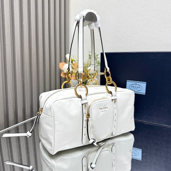 Prada Dangle medium leather top-handle bag(HIGH-END GRADE) - Image 3